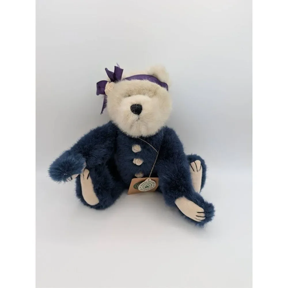 Boyds Bears Guinella Blue and Ivory Bear Plush 12